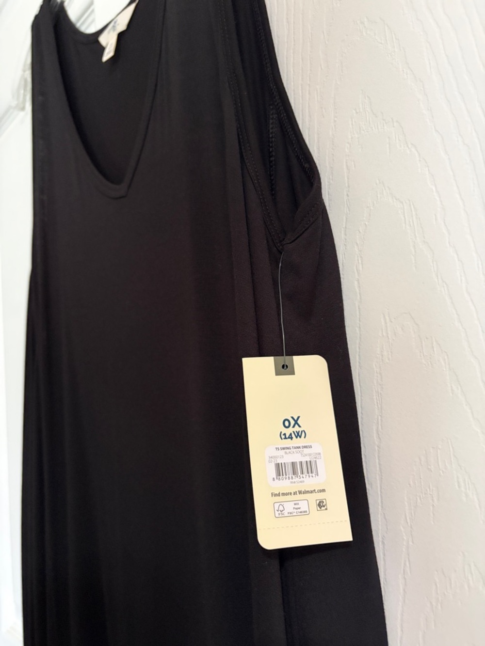 Terra & Sky NWT Black Sleeveless V-Neck Maxi Dress - Picture 10 of 10